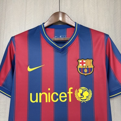Barcelona 2009/10 Men's Retro Home Jersey 02
