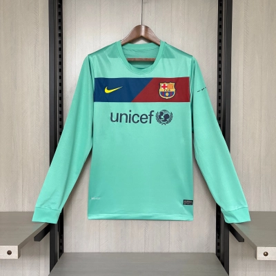 Barcelona 2010/11 Men's Retro Long Sleeve Away Jersey 01