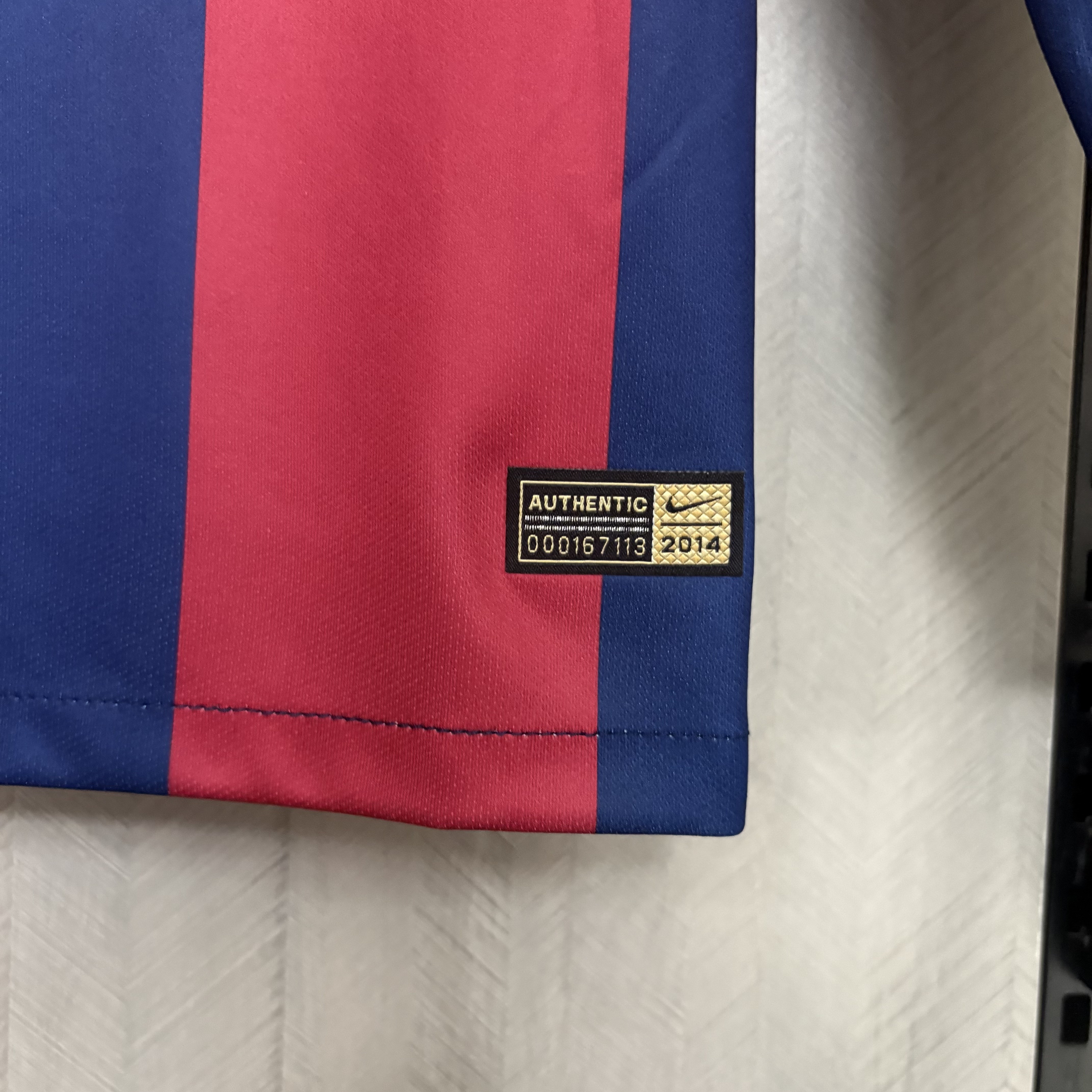 Barcelona 2014/15 Men's Retro Long Sleeve Home Jersey