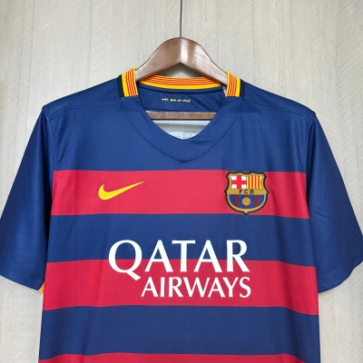 Barcelona 2015/16 Men's Retro Home Jersey 02