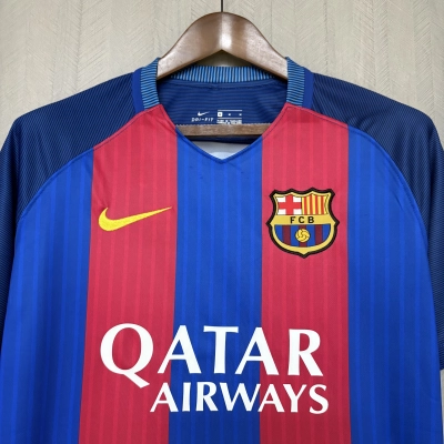 Barcelona 2016/17 Men's Retro Home Jersey 02