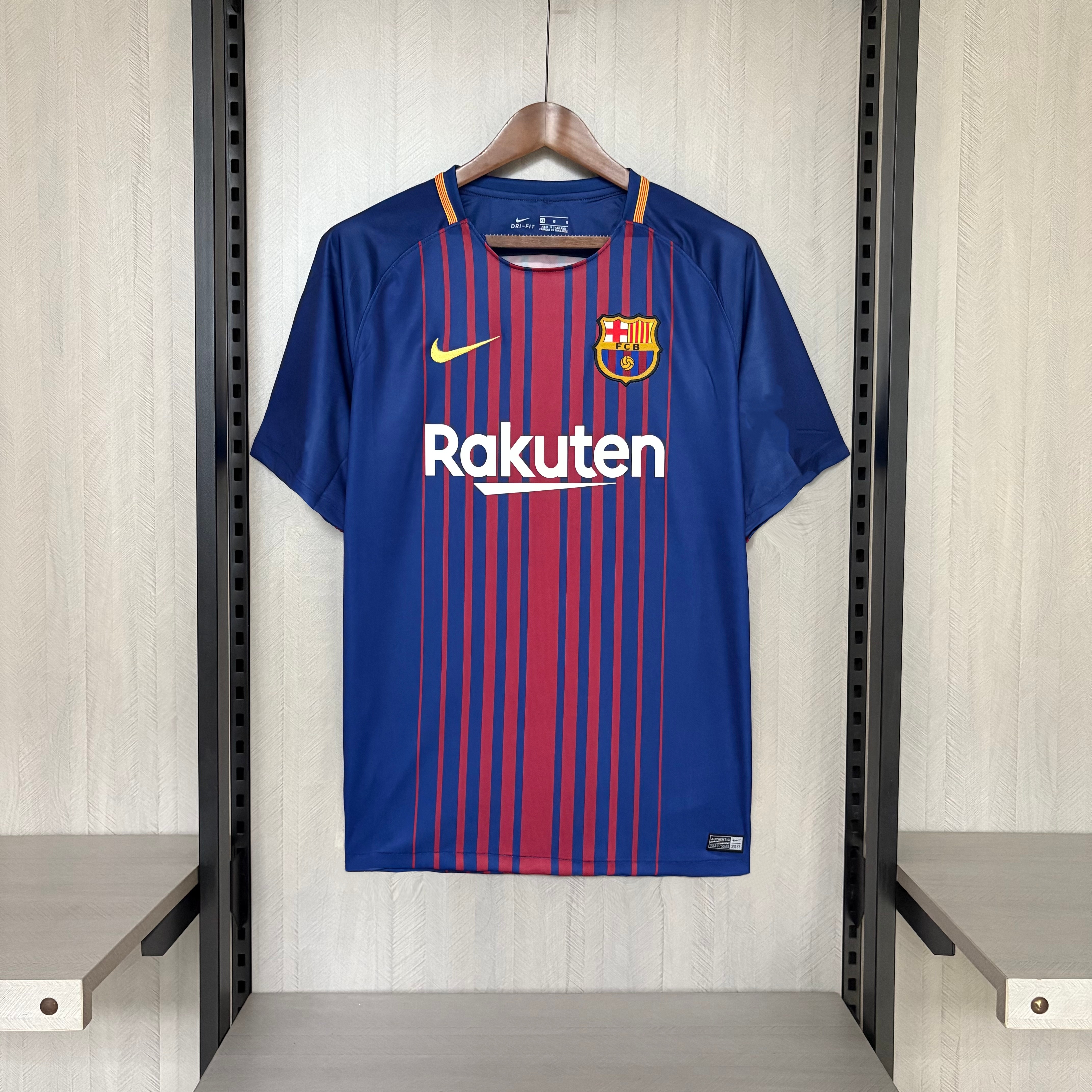 Barcelona 2017/18 Men's Retro Home Jersey