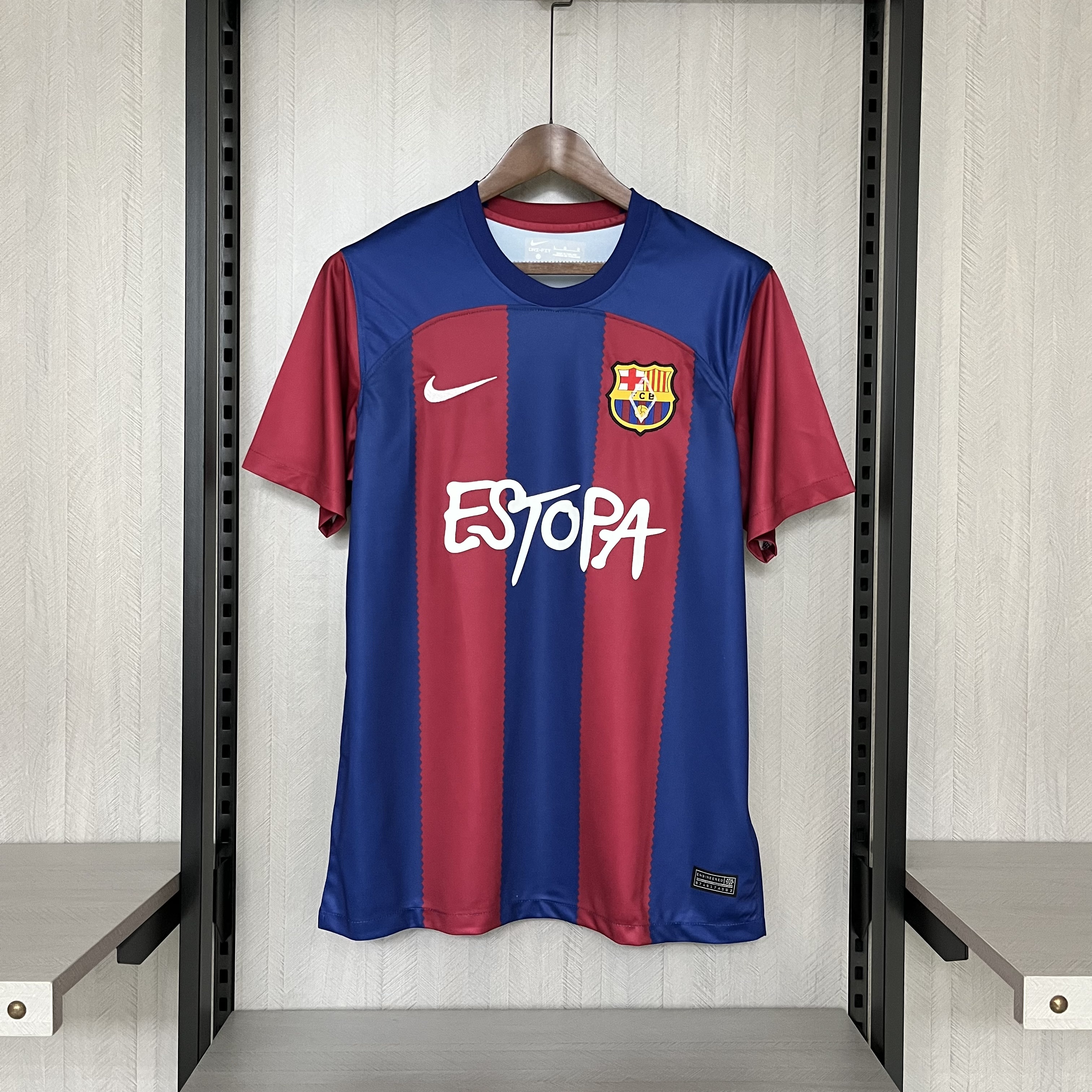 Barcelona 2023/24 Men's English Version Home Jersey