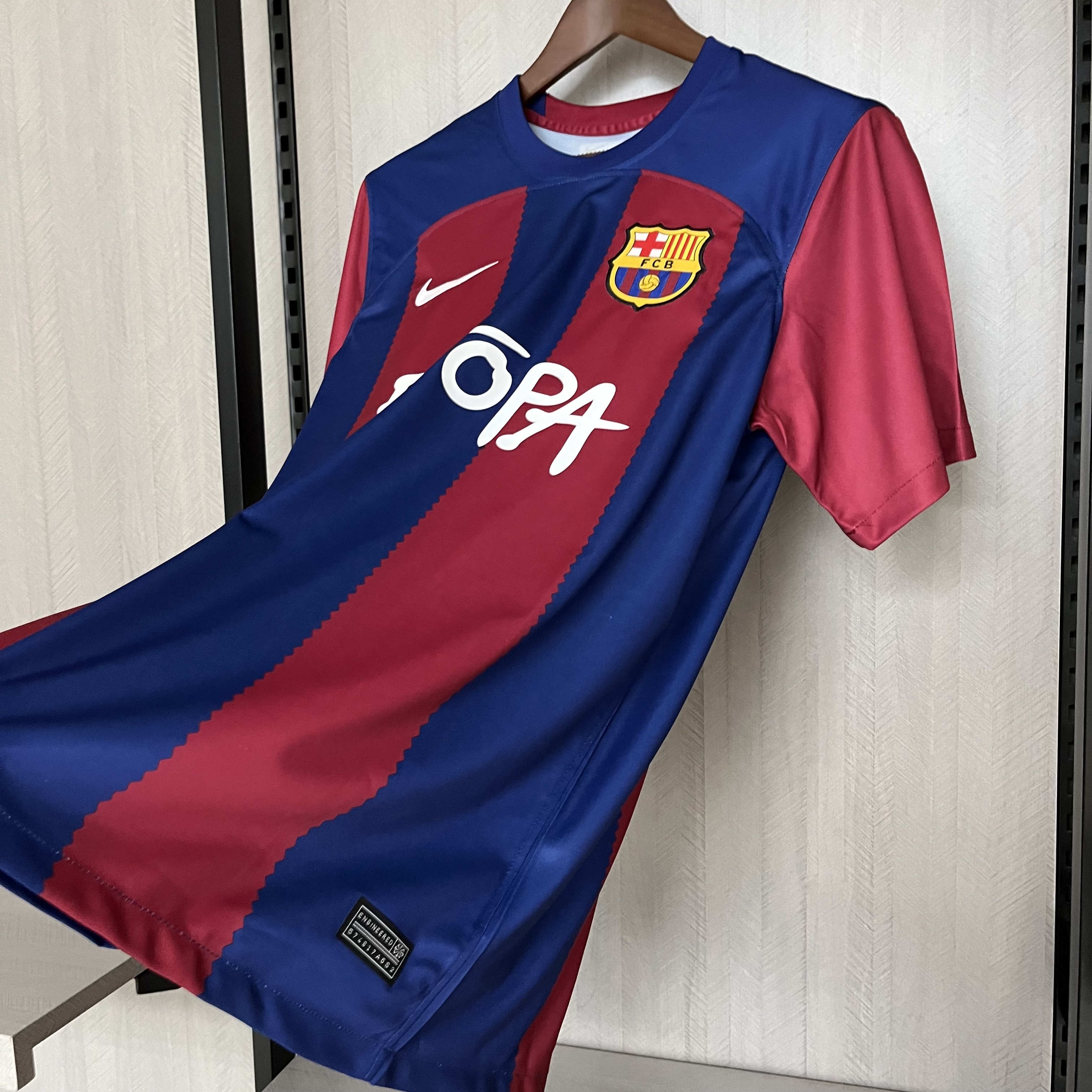 Barcelona 2023/24 Men's English Version Home Jersey