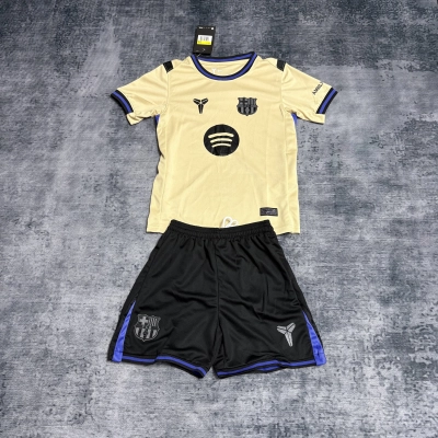 Barcelona 2025/26 Kids Away Kit 01