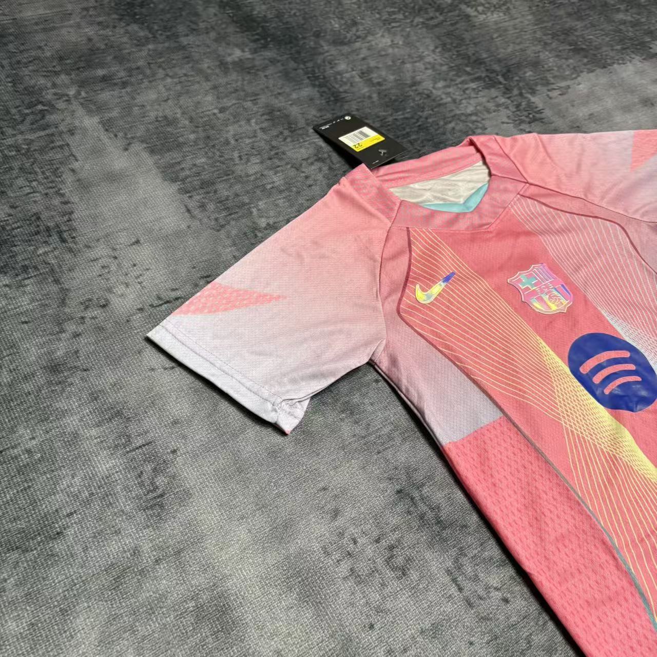 Barcelona 2025/26 Kids Pink Jersey
