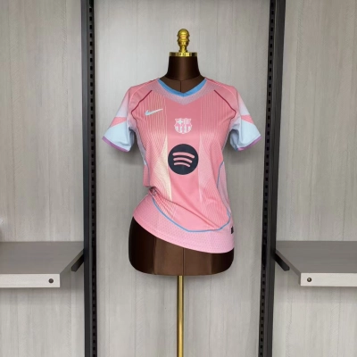 Barcelona 2025/26 Women's Pink Jersey 01