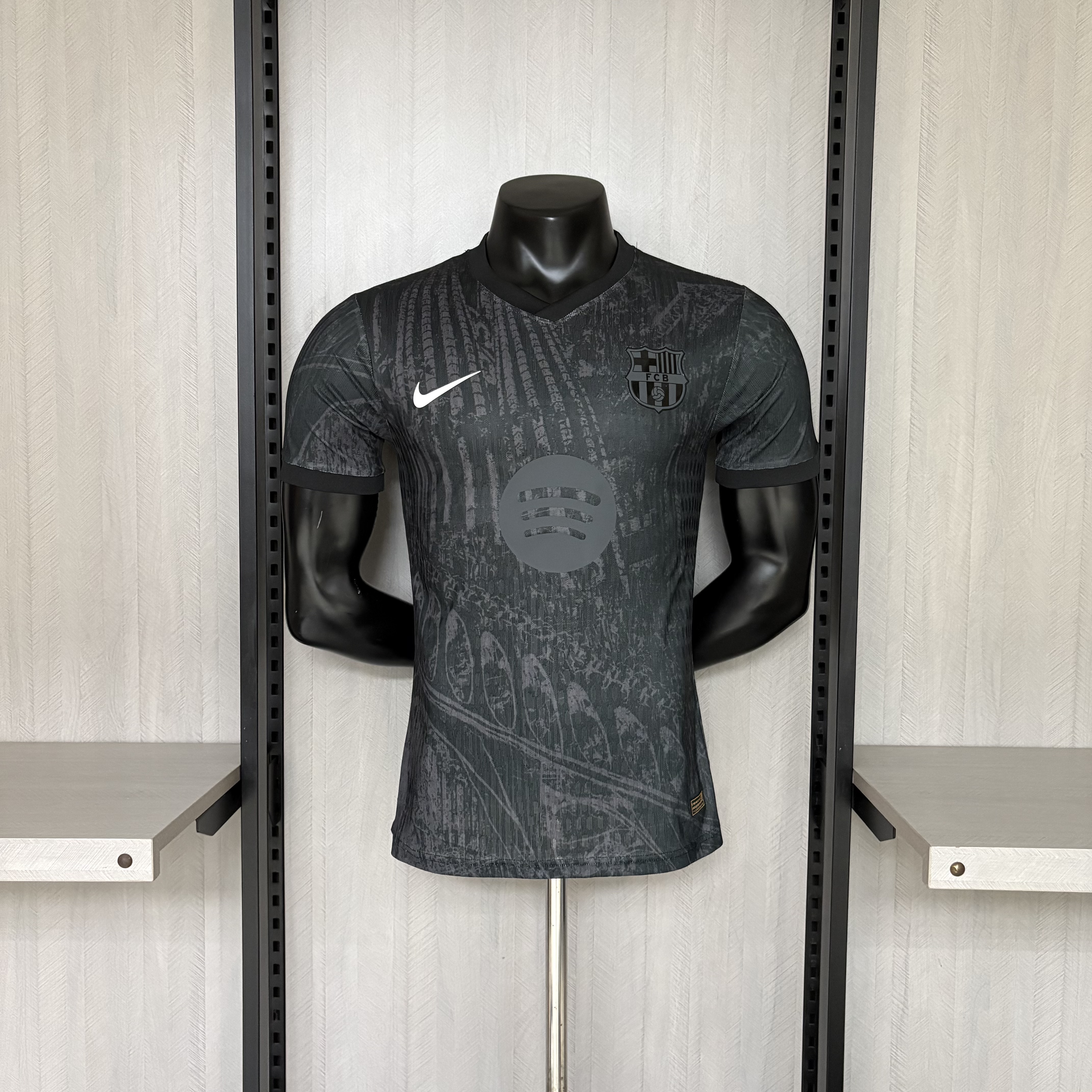 Barcelona 2026/27 Men's Player Version Black Jersey