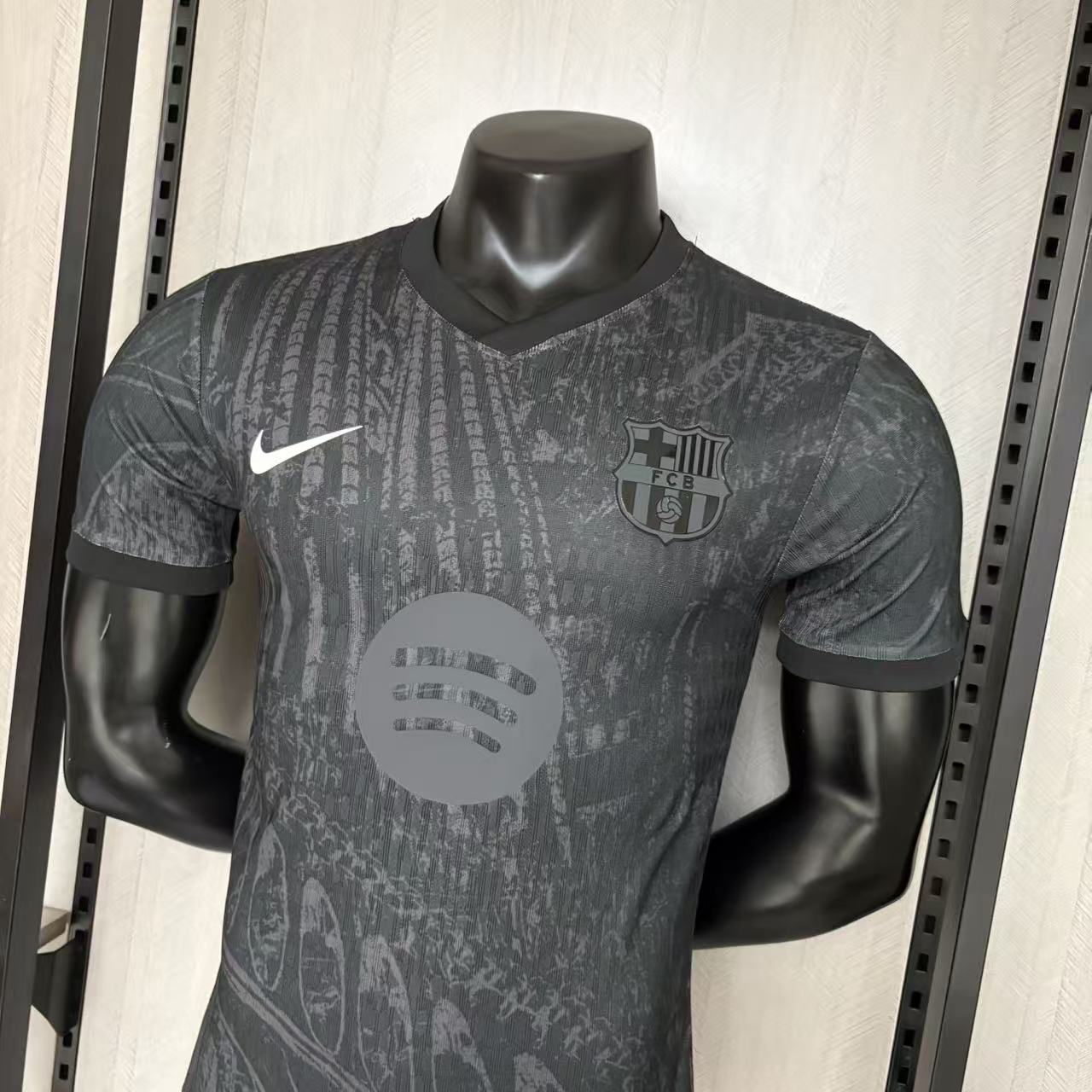 Barcelona 2026/27 Men's Player Version Black Jersey