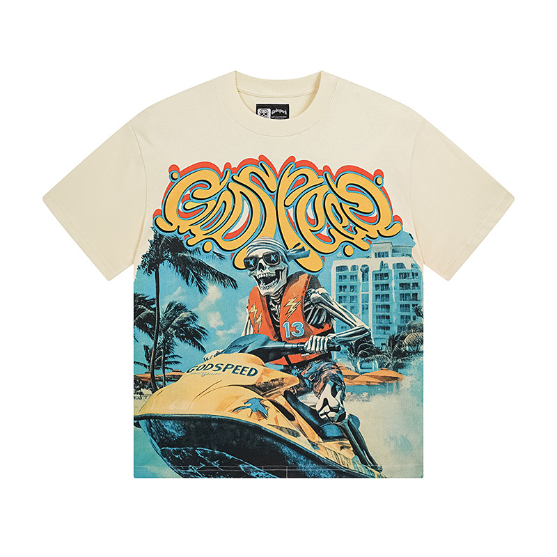 Godspeed Astronaut Robot Graphic T-Shirt
