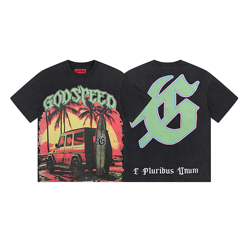 Godspeed Cyber Skull Graphic T-Shirt