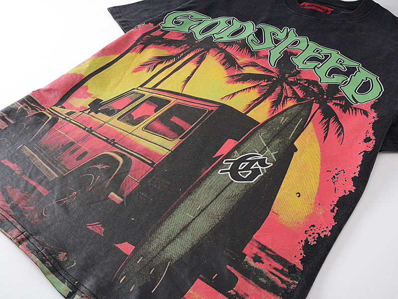 Godspeed Cyber Skull Graphic T-Shirt