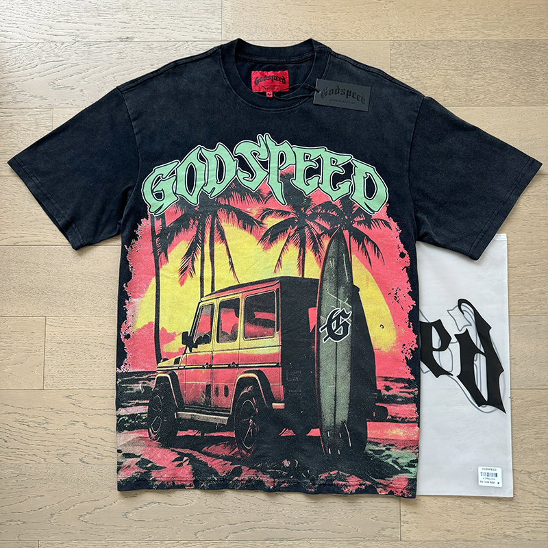 Godspeed Cyber Skull Graphic T-Shirt
