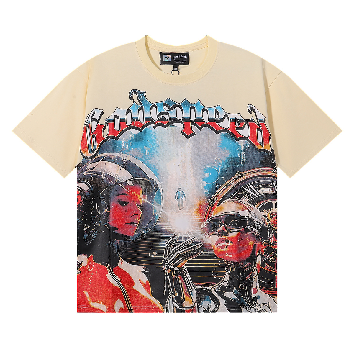 Godspeed Football Player Graphic T-Shirt