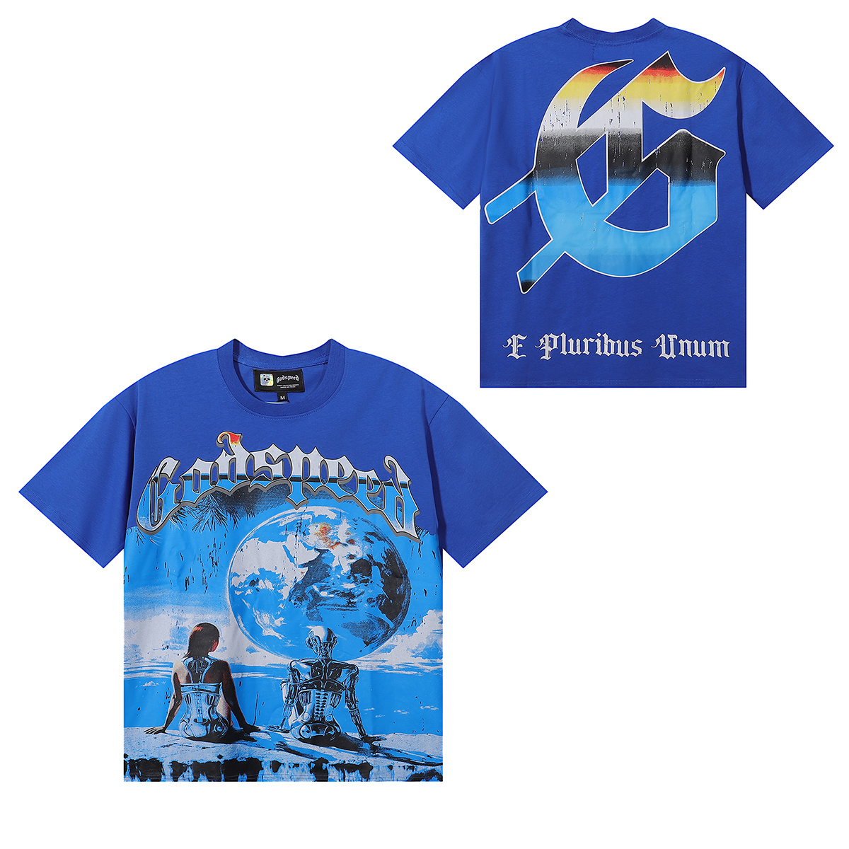 Godspeed Futuristic Earth Graphic T-Shirt