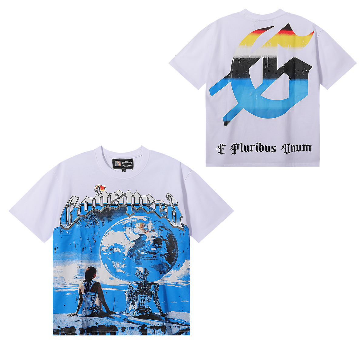 Godspeed Futuristic Earth Graphic T-Shirt