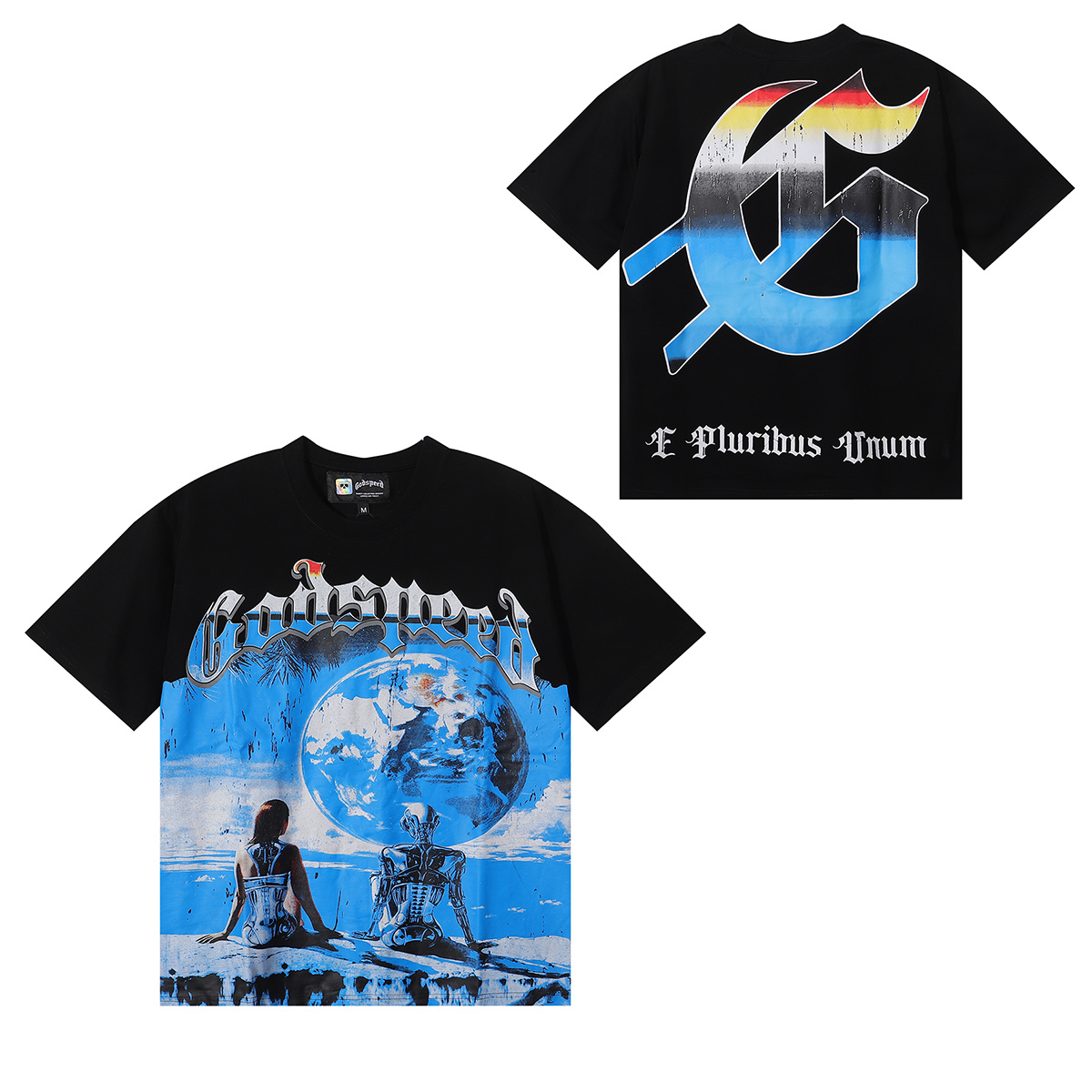 Godspeed Futuristic Earth Graphic T-Shirt