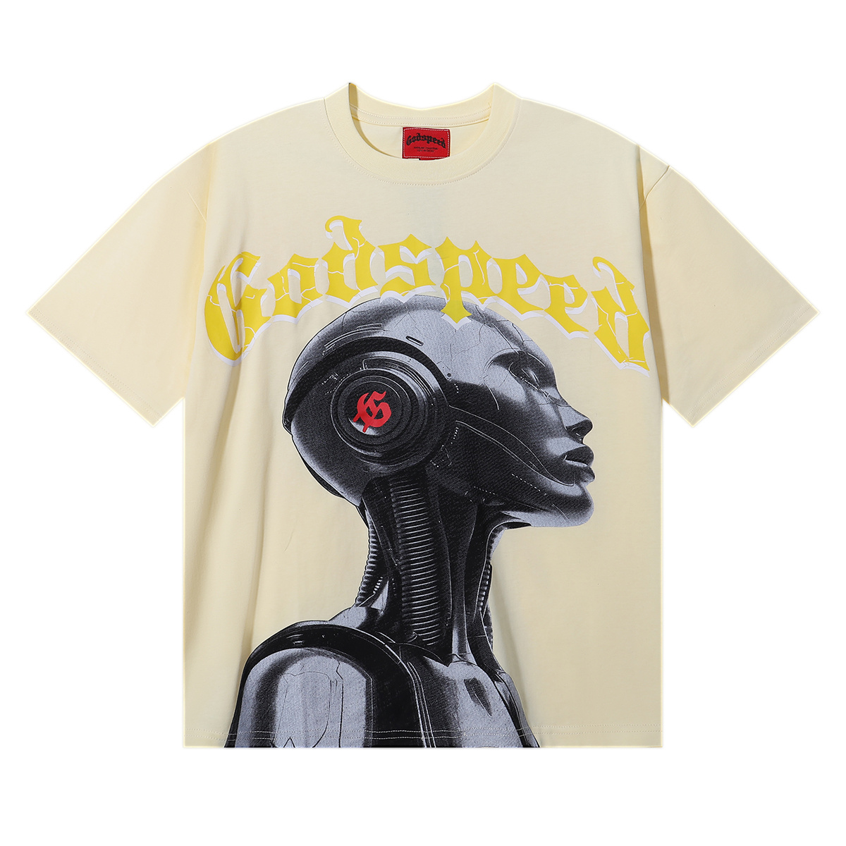 Godspeed Futuristic Robot Graphic T-Shirt