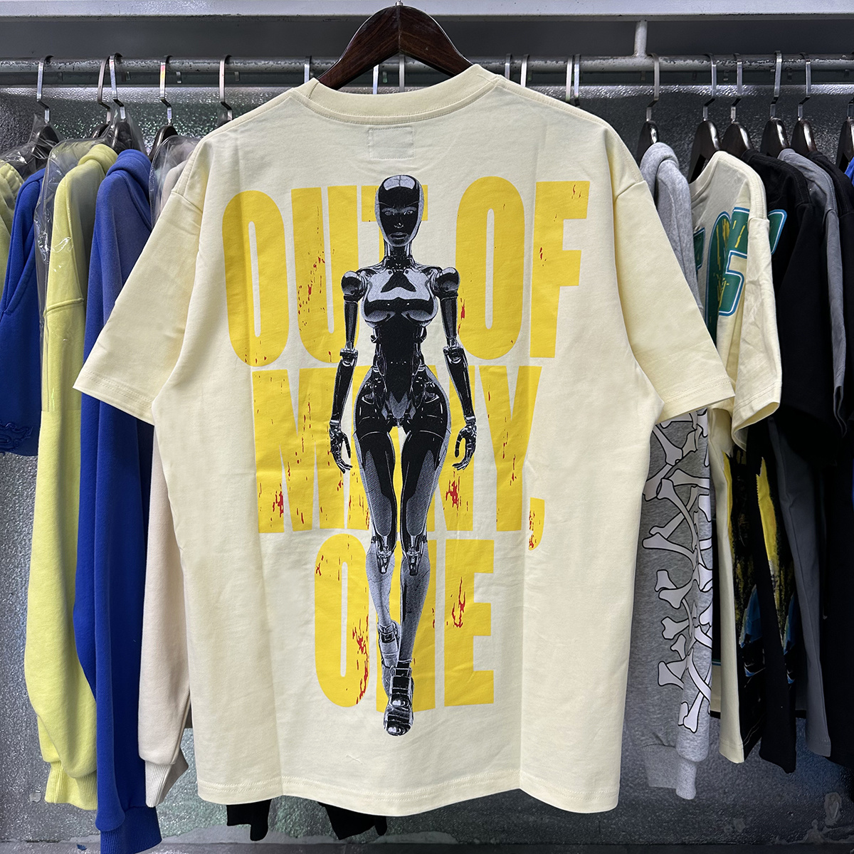 Godspeed Futuristic Robot Graphic T-Shirt