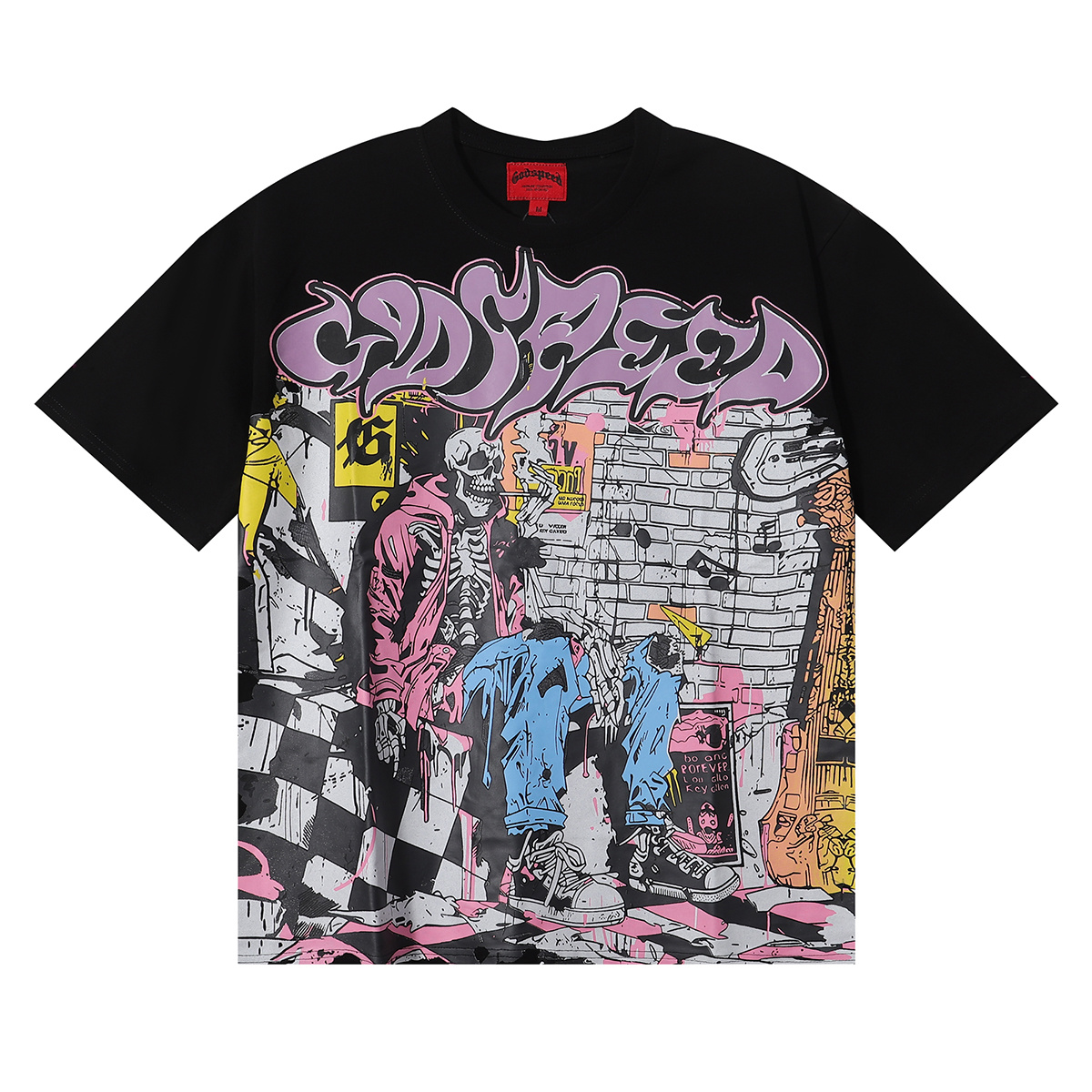 Godspeed Graffiti Skull Artist Graphic T-Shirt