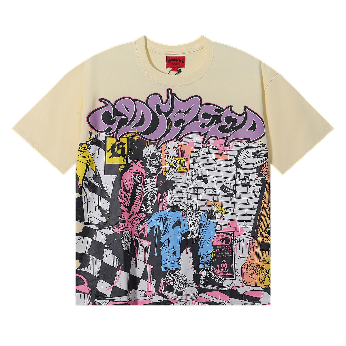 Godspeed Graffiti Skull Artist Graphic T-Shirt