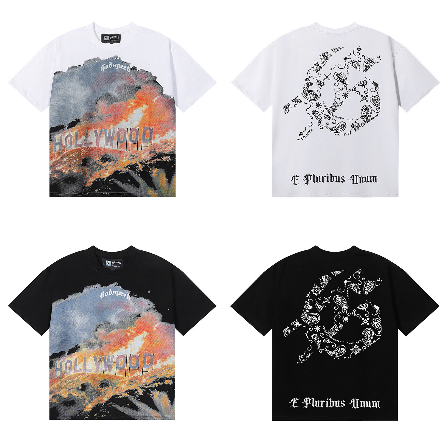 Godspeed Hollywood Hills Fire Graphic T-Shirt