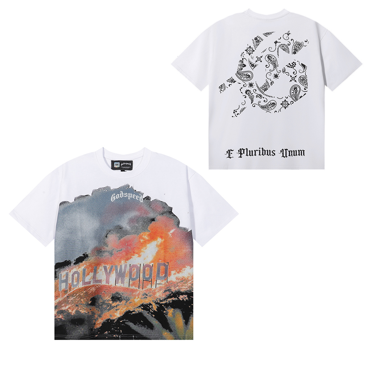 Godspeed Hollywood Hills Fire Graphic T-Shirt