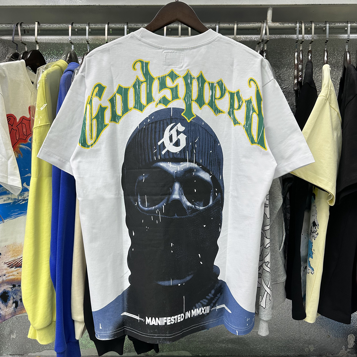 Godspeed Masked Figure Graphic T-Shirt