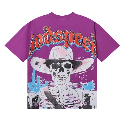 Godspeed Oversized Western Skull Graphic T-Shirt 02
