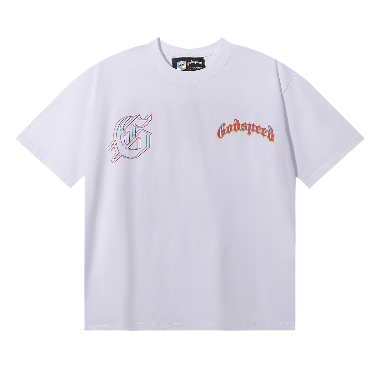 Godspeed Oversized Western Skull Graphic T-Shirt
