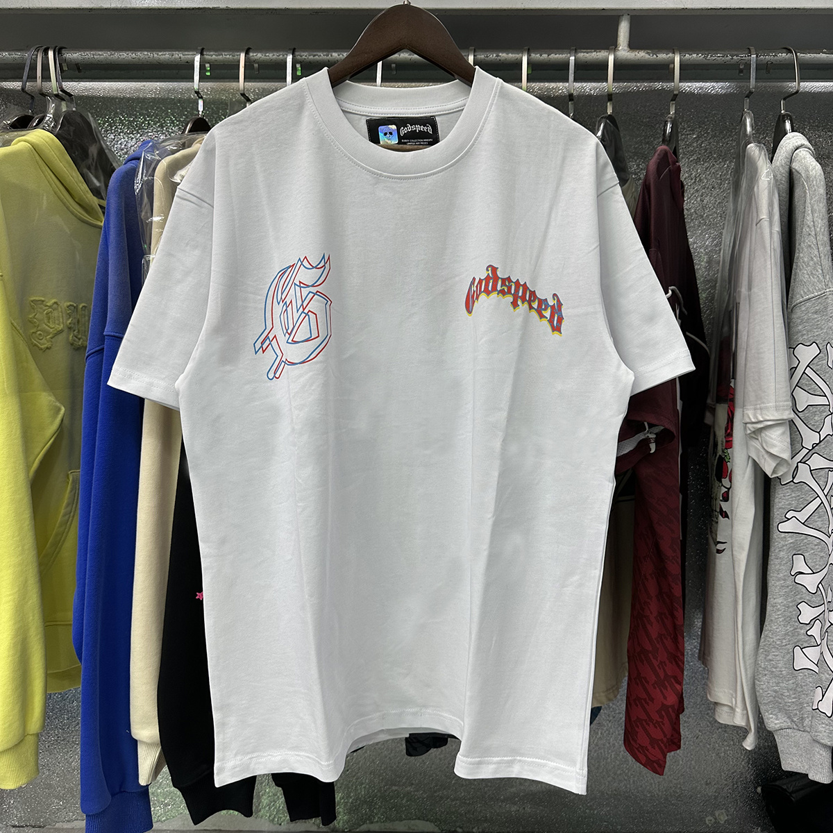 Godspeed Oversized Western Skull Graphic T-Shirt