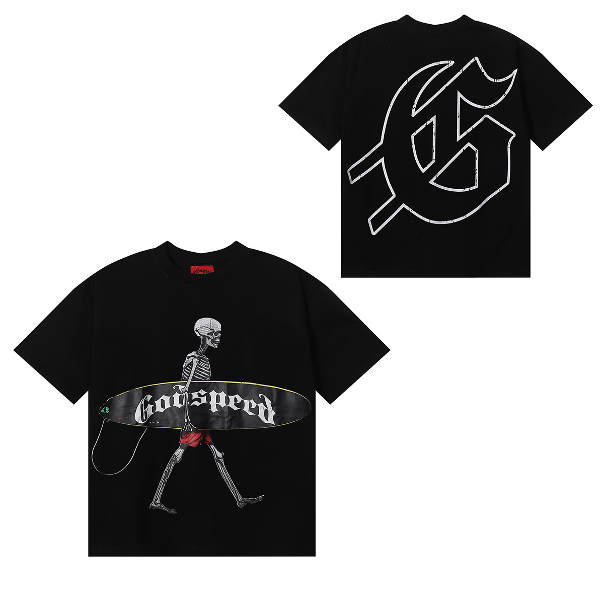 Godspeed Skateboard Skull Graphic T-Shirt