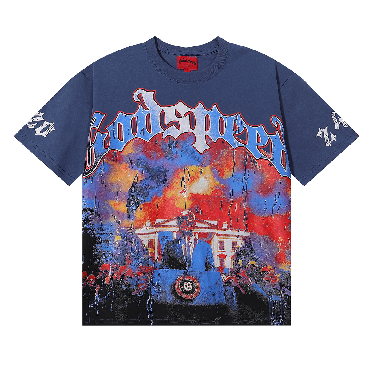 Godspeed Skull Speech Graphic T-Shirt