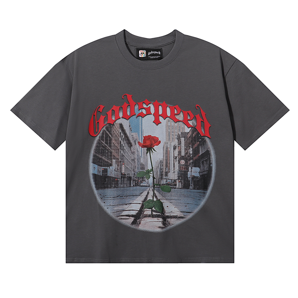 Godspeed Street Rose Graphic T-Shirt
