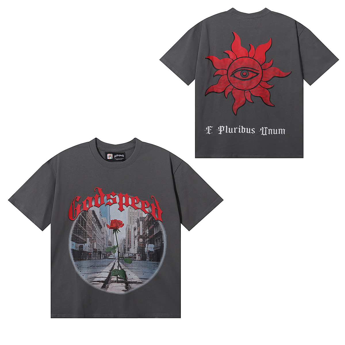 Godspeed Street Rose Graphic T-Shirt