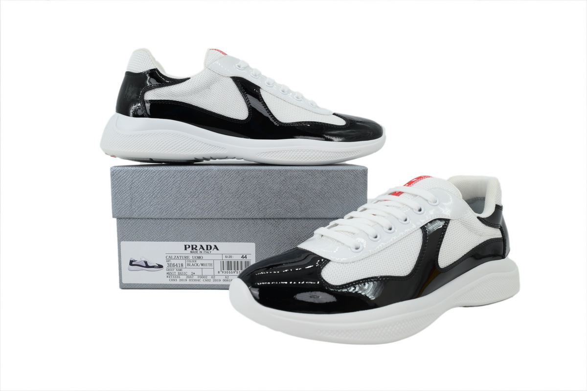 Prada America’s Cup Patent Black and White