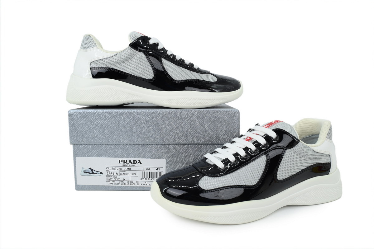 Prada America’s Cup Patent Black Gray