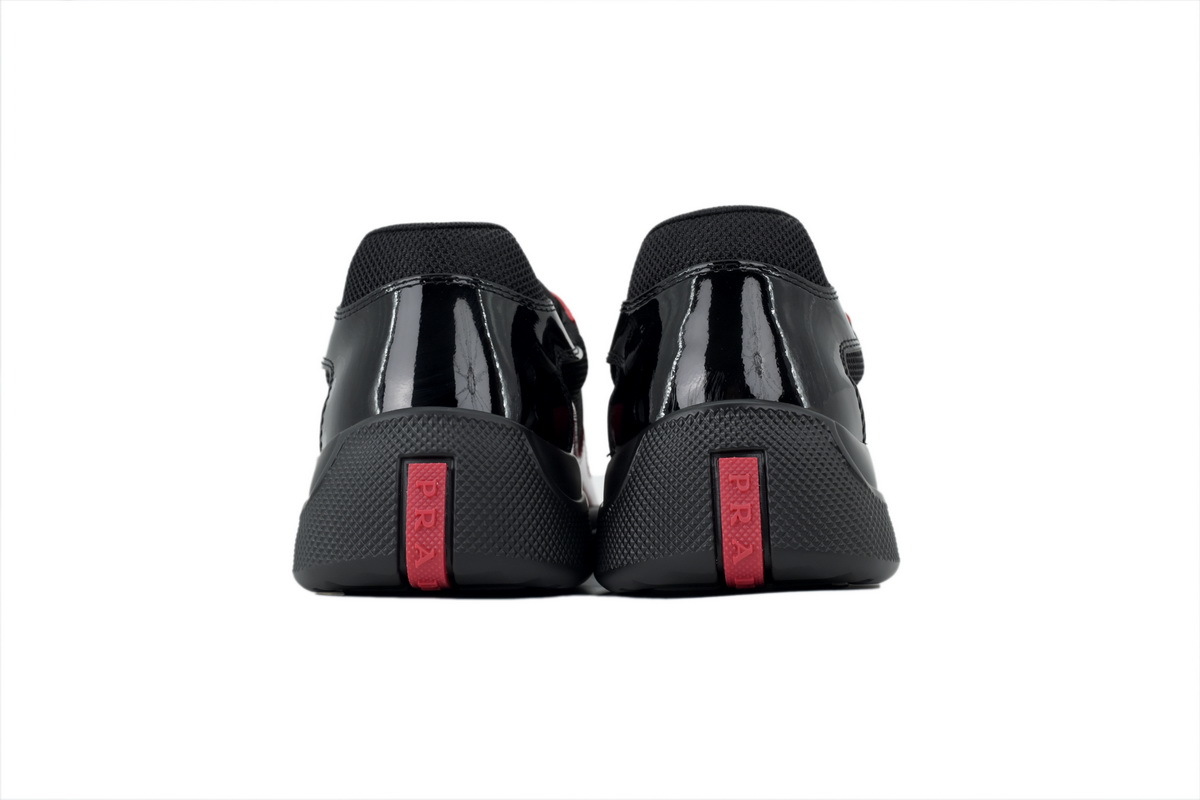 Prada America’s Cup Patent Black Red