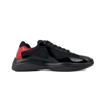 Prada America’s Cup Patent Black Red Heel 02