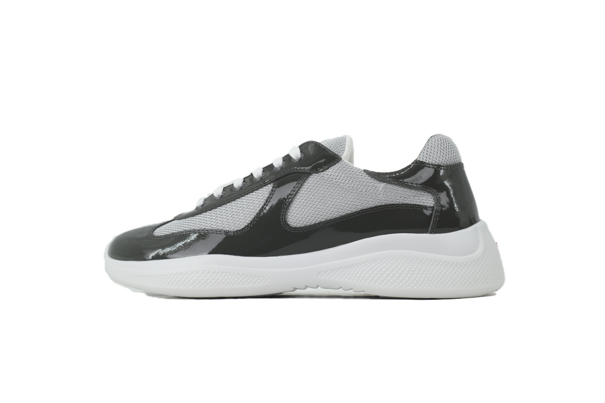 Prada America’s Cup Patent Charcoal Gray