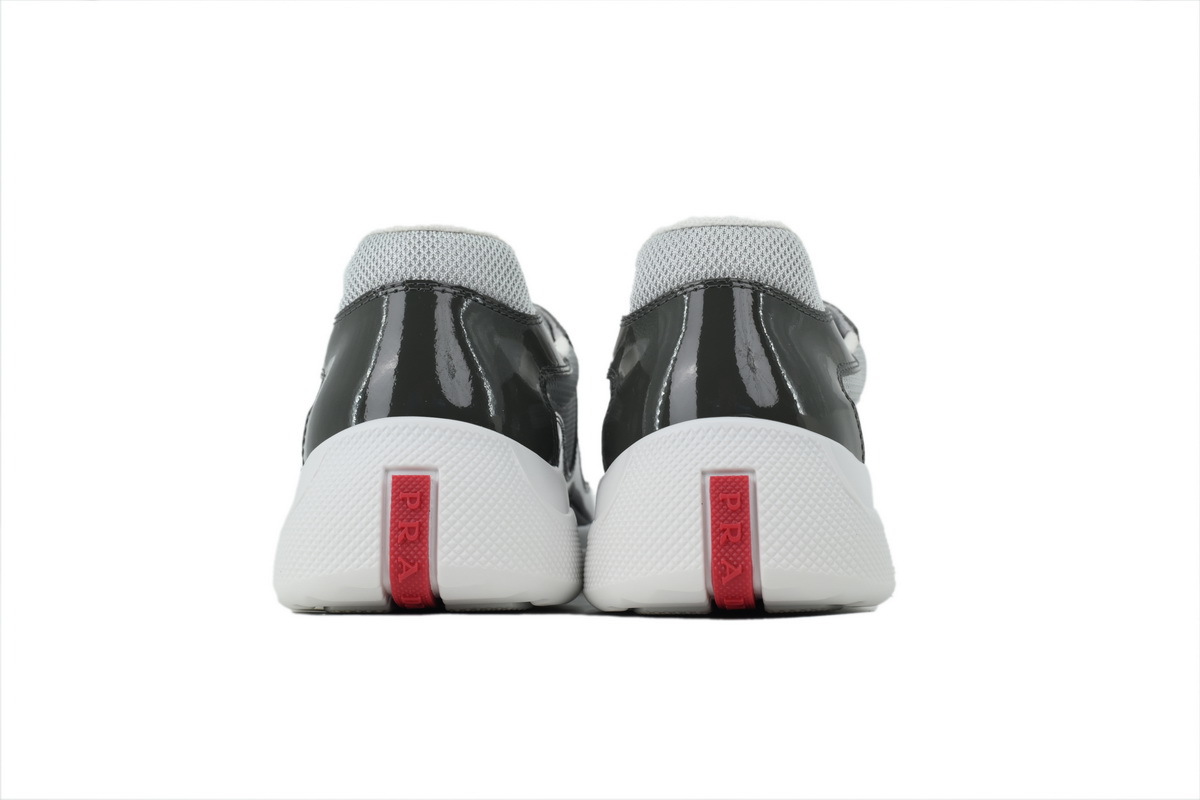 Prada America’s Cup Patent Charcoal Gray