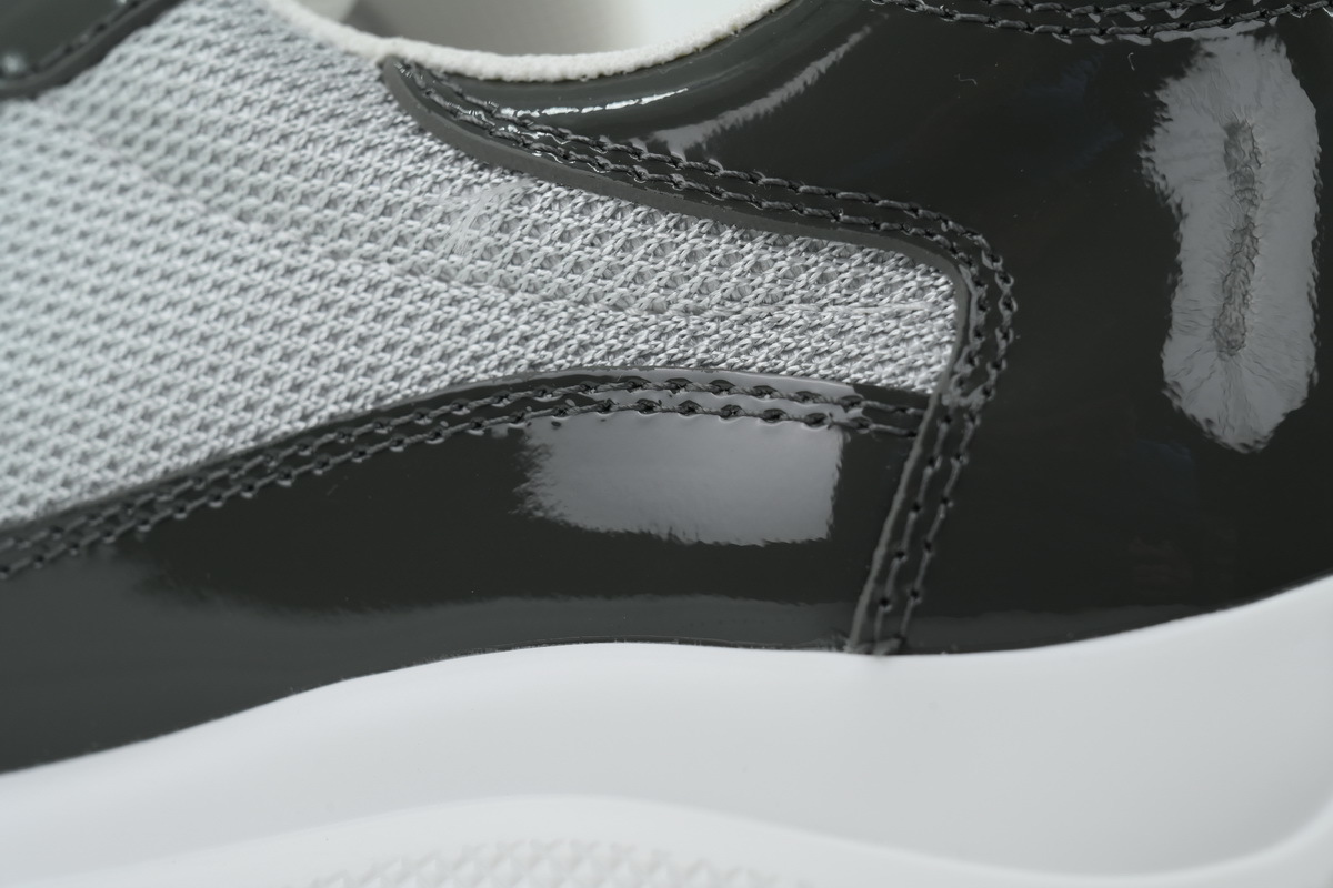 Prada America’s Cup Patent Charcoal Gray