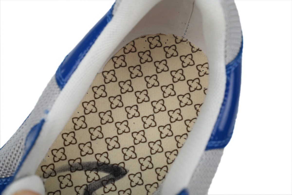 Prada America’s Cup Patent Leather and Technical Fabric Sneakers Blue White