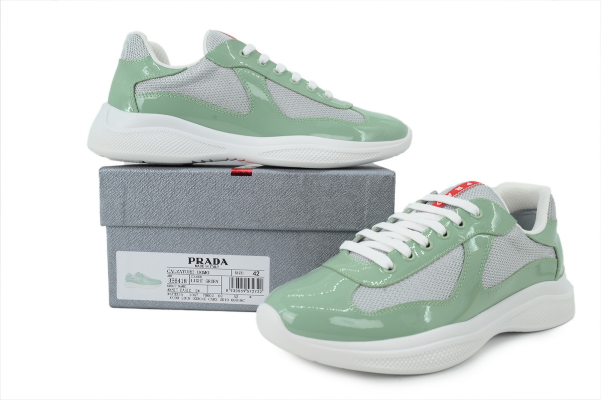 Prada America’s Cup Patent Light Green