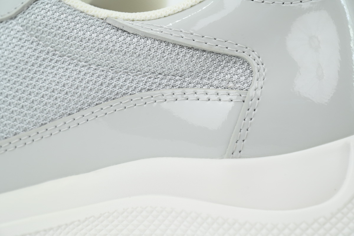 Prada America’s Cup Patent White Gray