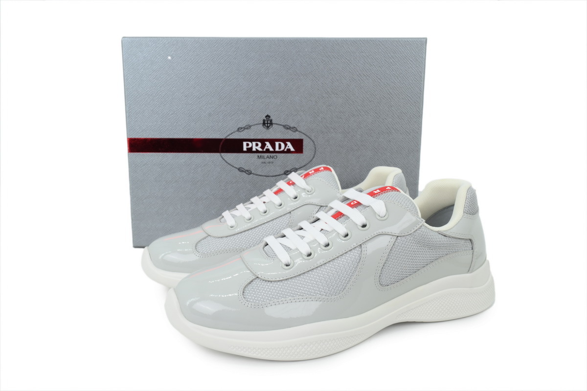 Prada America’s Cup Patent White Gray
