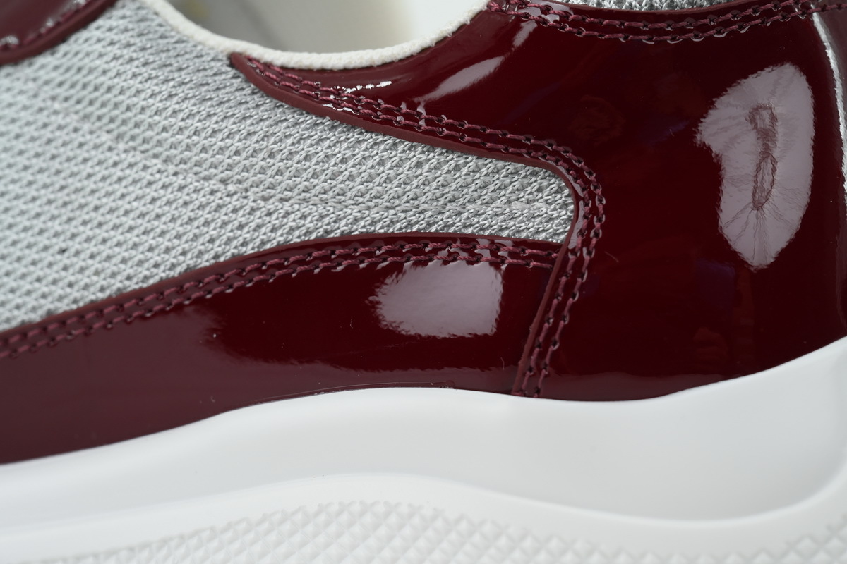 Prada America’s Cup Patent Wine Red