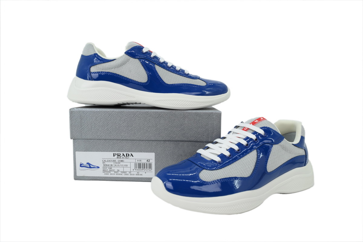Prada America’s Cup Soft Patent Blue