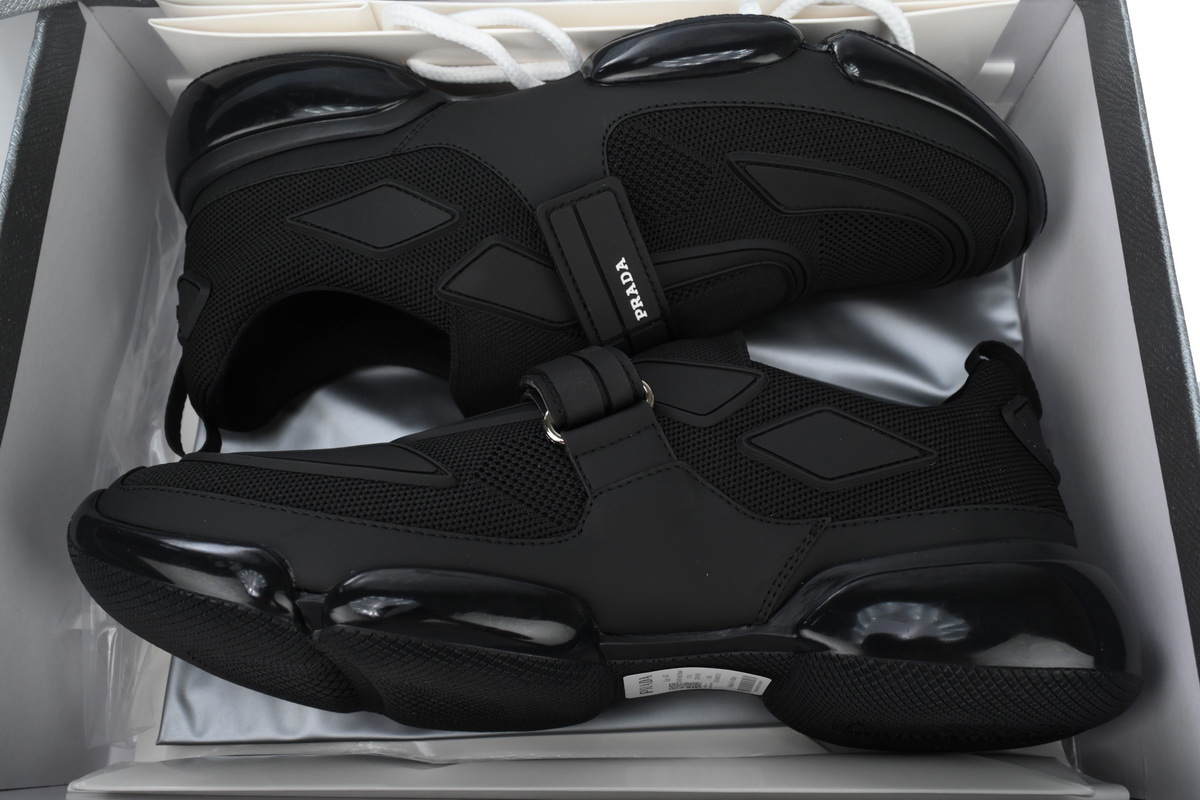 Prada Cloudbust Velcro Sneakers Black
