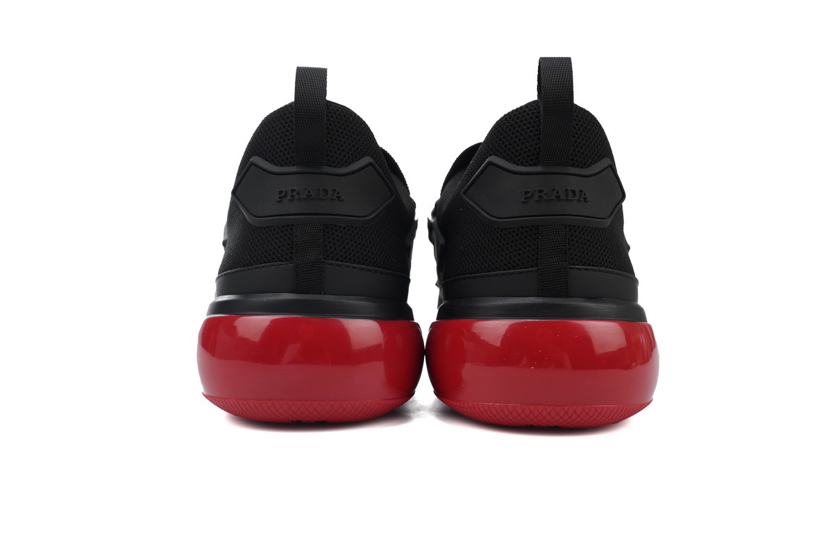 Prada Cloudbust Velcro Sneakers Black Red